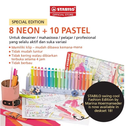 Stabilo 1 Set @ 18 Pcs