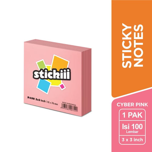 Stickiii Sticky Notes in Cyber Pink